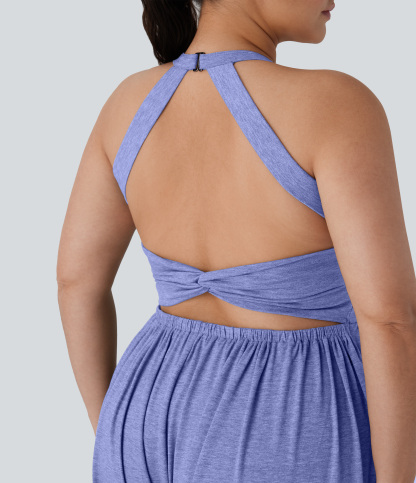 Harem Casual Plus Size Jumpsuit with Pocket-Easy Peezy Edition