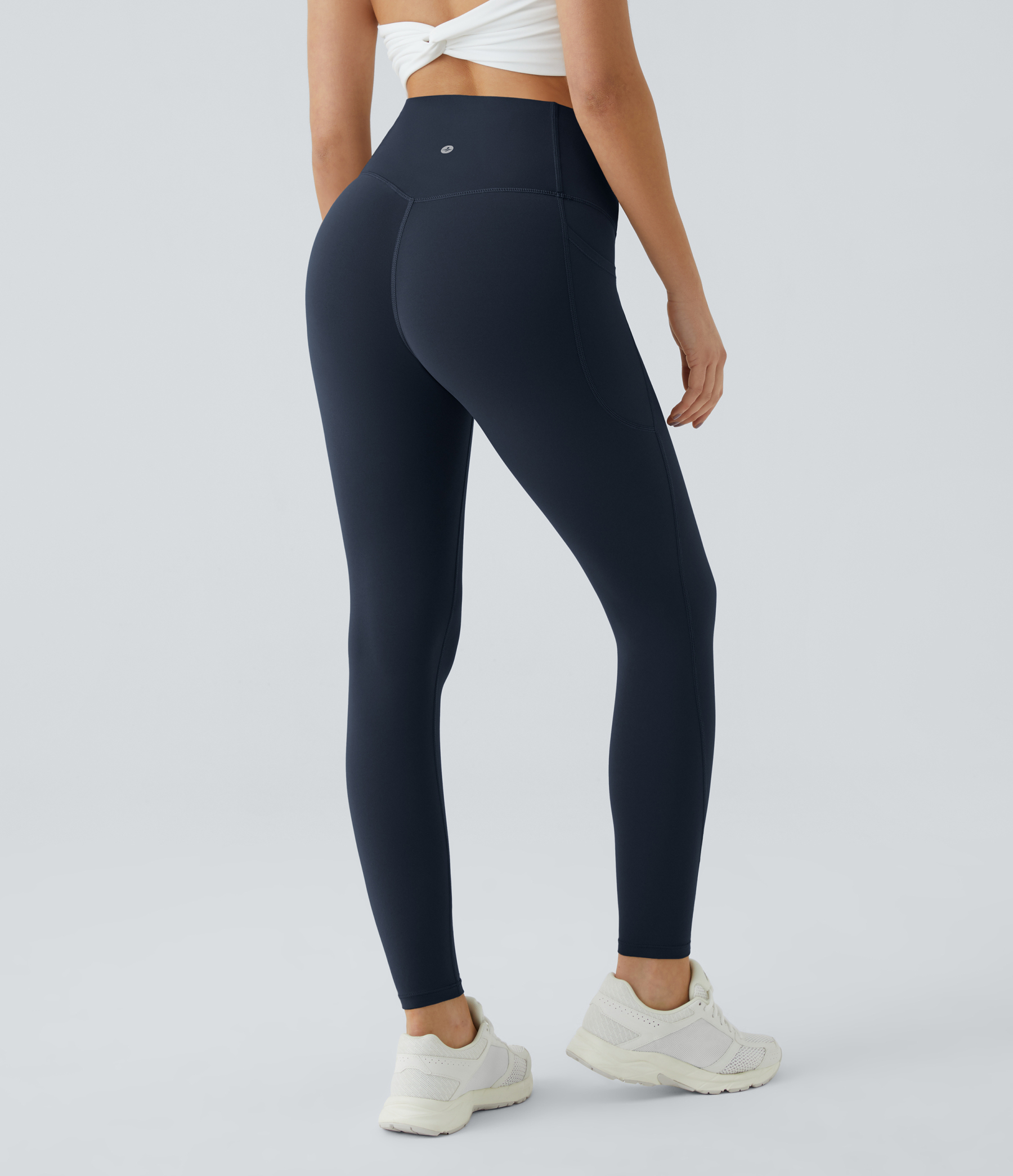 High Waisted Tummy Control Pocket Shaping Training Leggings