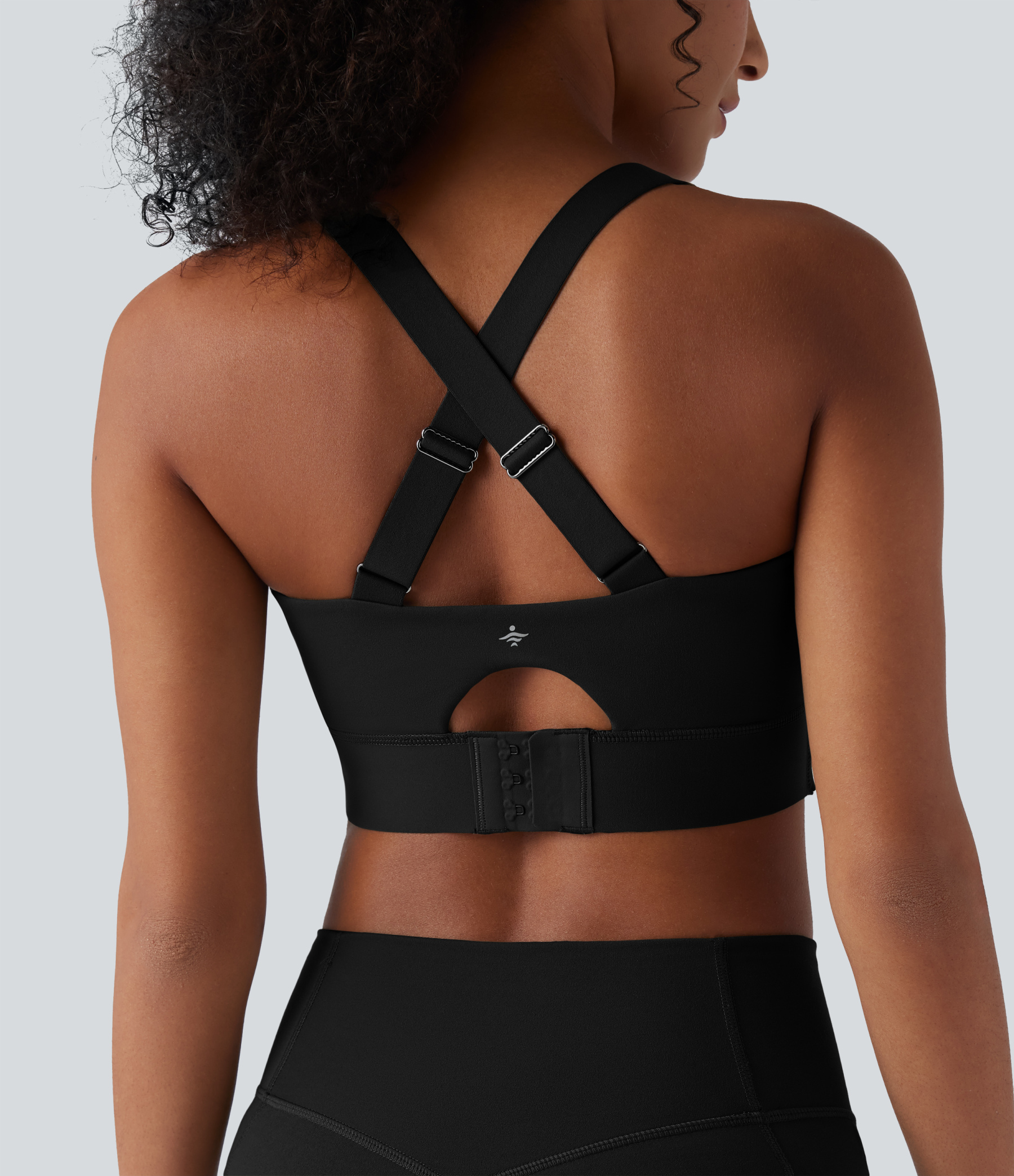 Medium Support Push-Up Crisscross Adjustable Straps Training Sports Bra