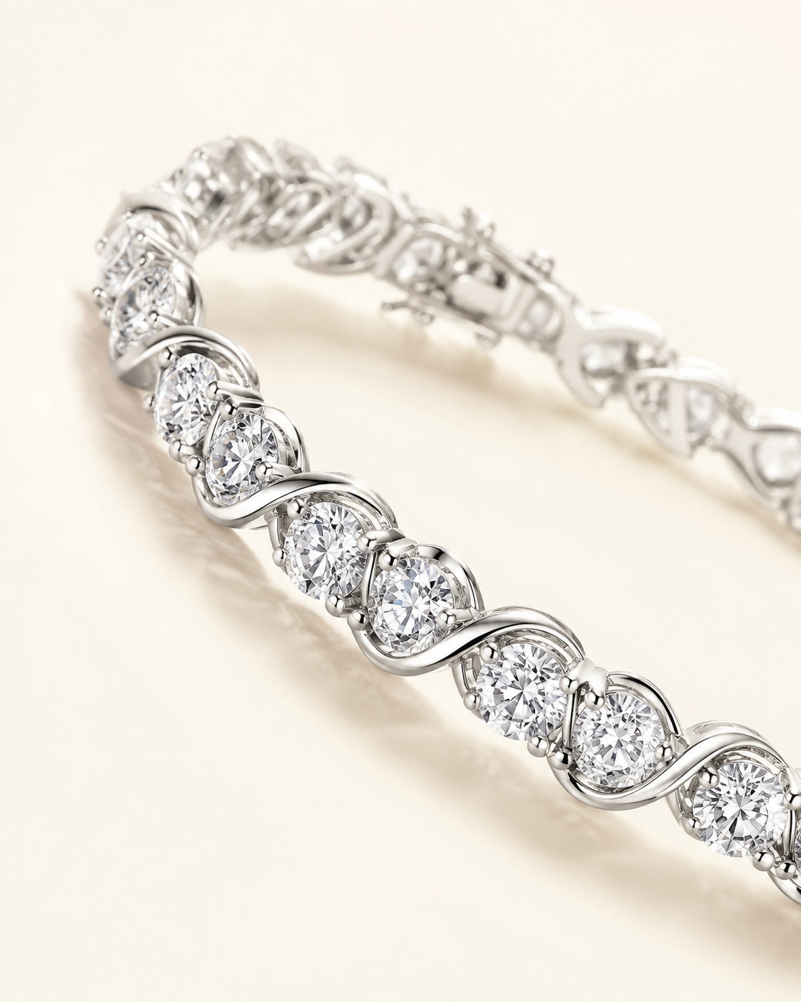 Luxe Sparkle Cubic Zirconia Tennis Bracelet