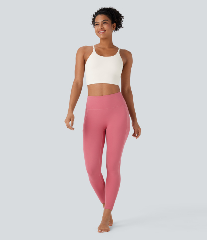 Basic Padded Workout Cropped Low Support Tank Top A-C Cups