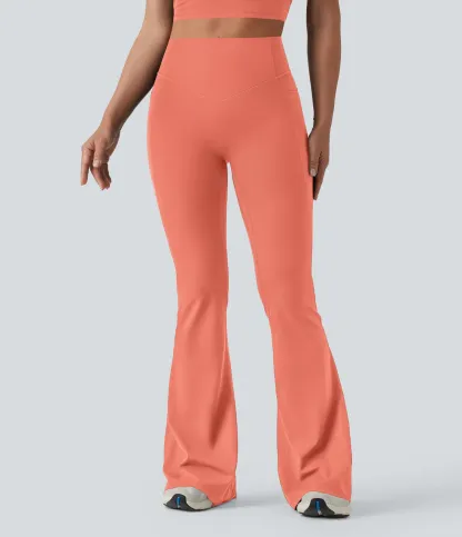 UltraSculpt™ High Waisted Scrunch Butt Lifting Tummy Control Shaping Yoga Flare Leggings with Pockets