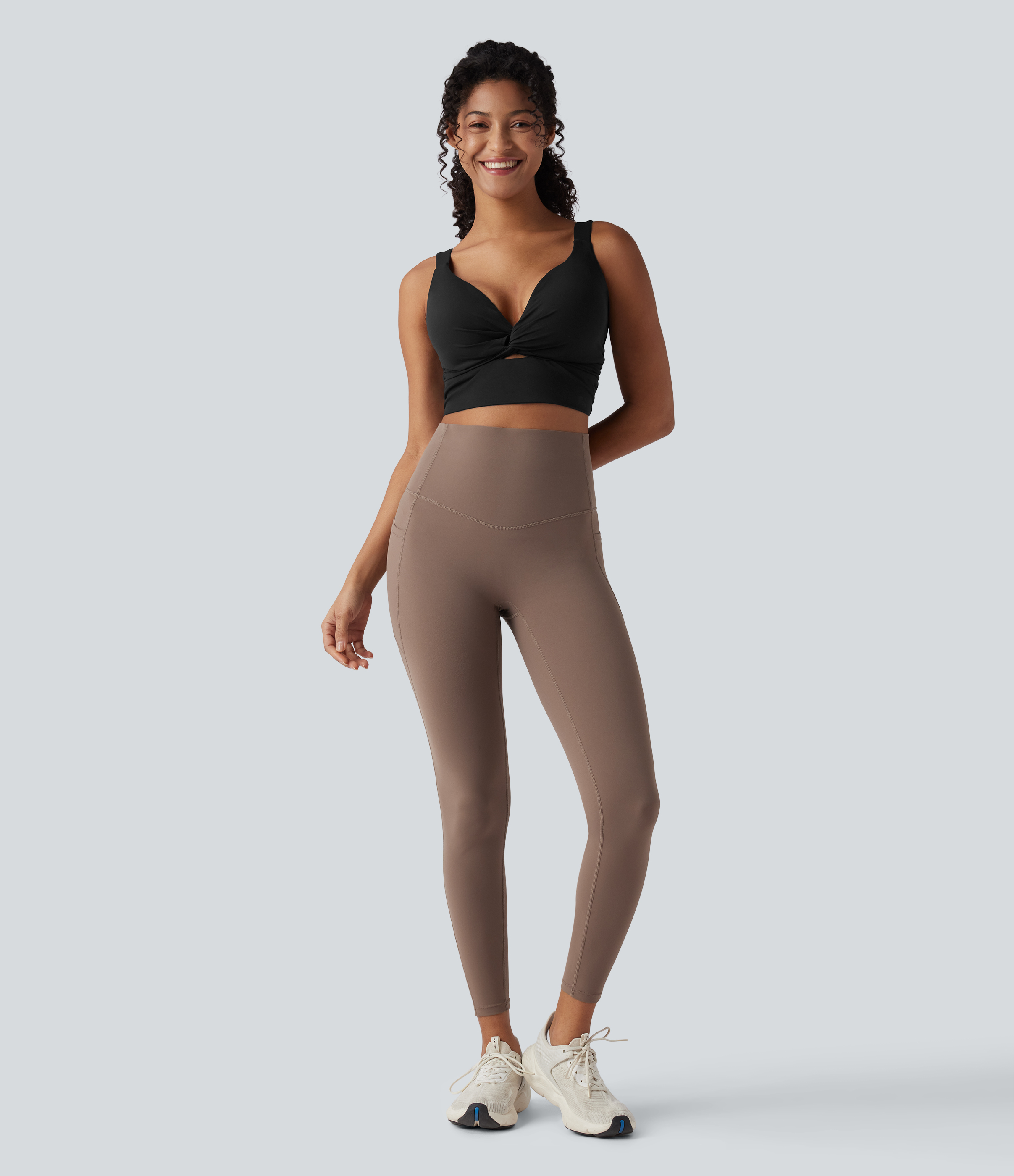 Low Support Push-Up Yoga Sports Bra D-F Cups