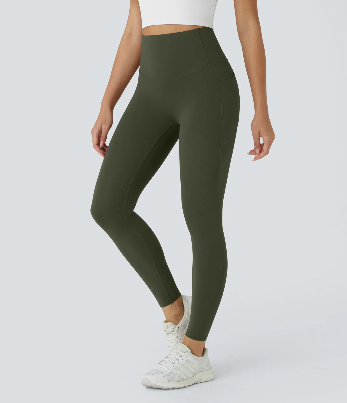 High Waisted Butt Lifting Tummy Control Pocket Shaping Workout Leggings
