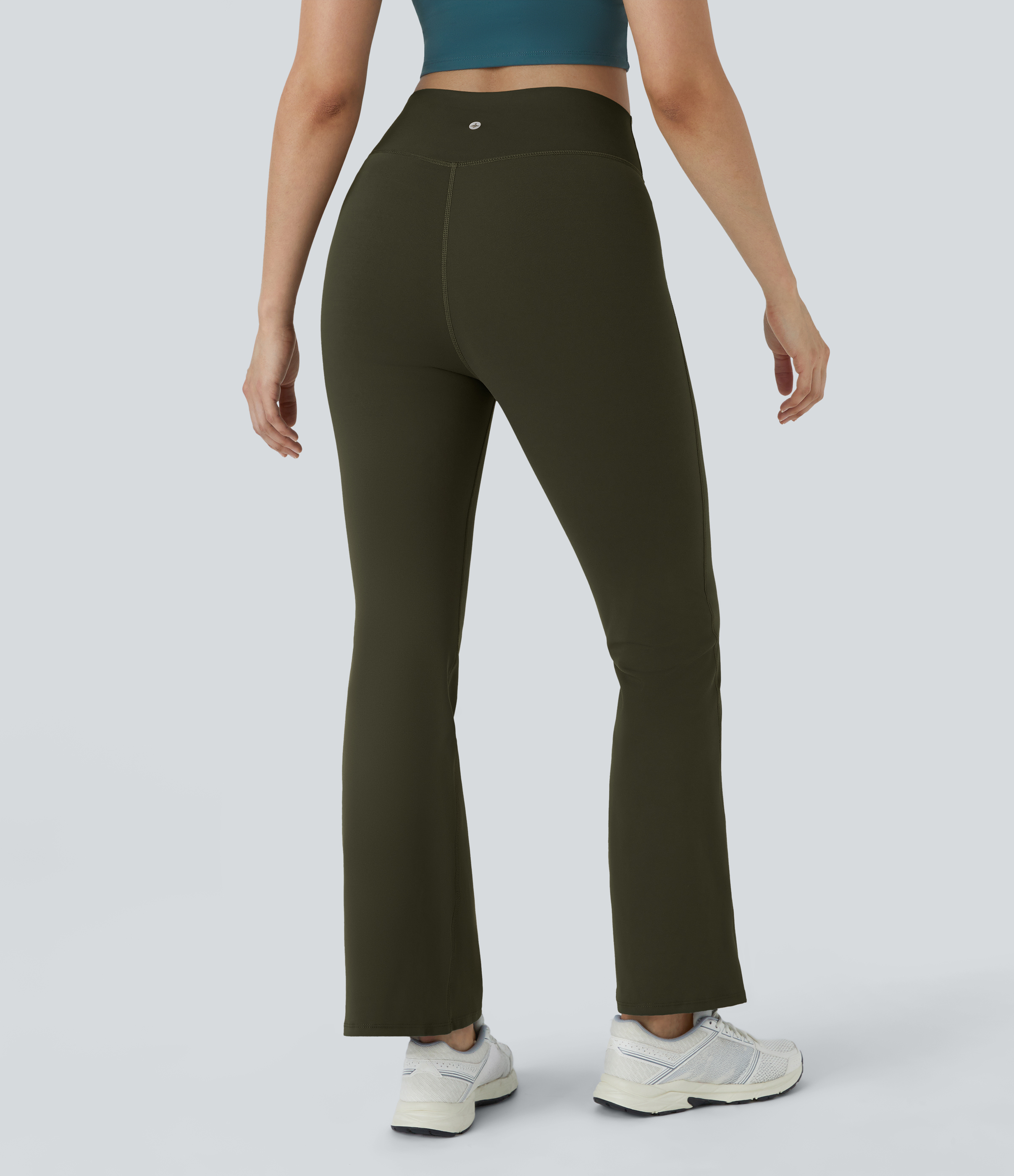 DayStretch High Waisted Crossover Flare Yoga Leggings