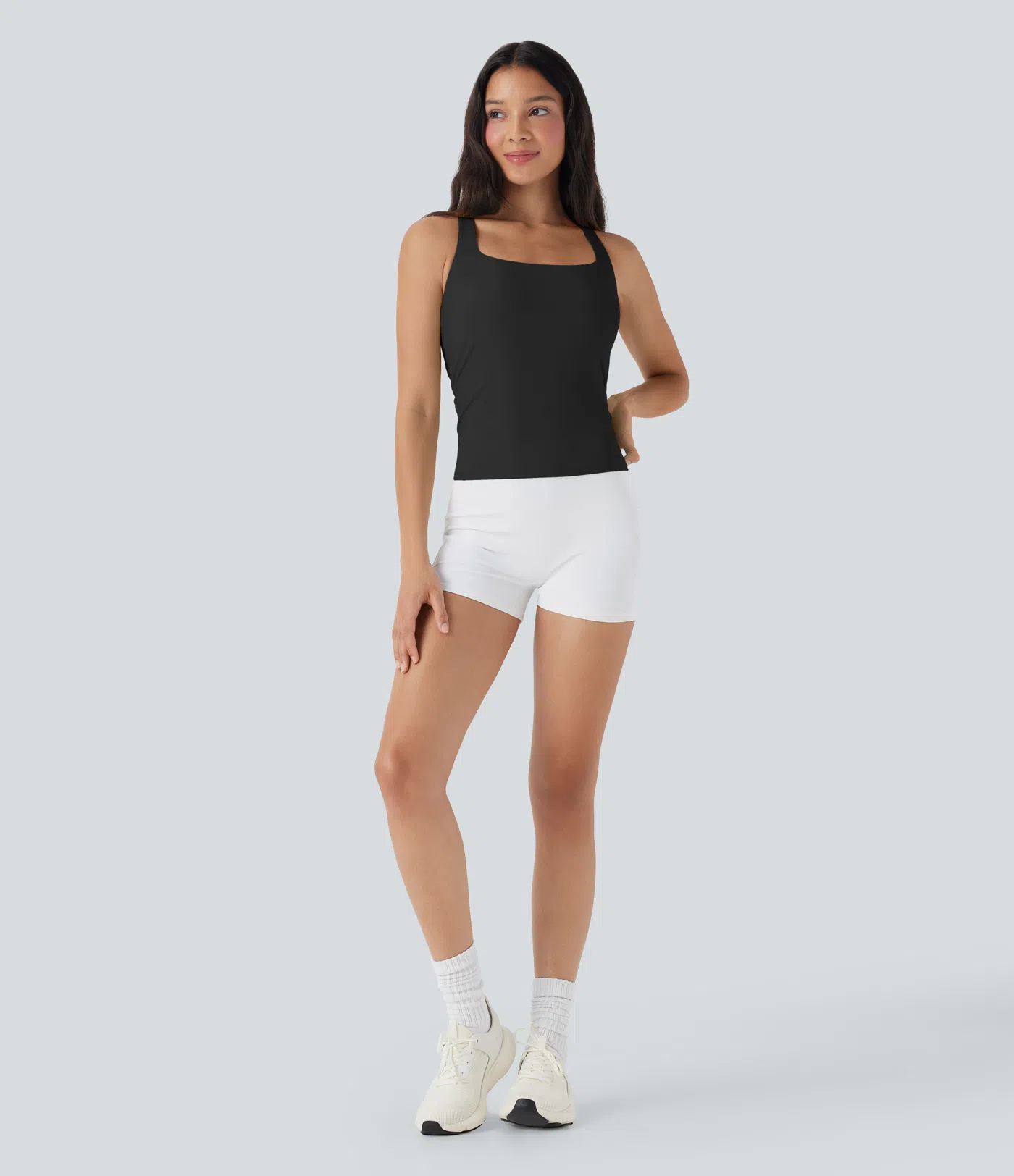 Breathable Square Collar Short Cool Touch Running Vest-extended-UPF50