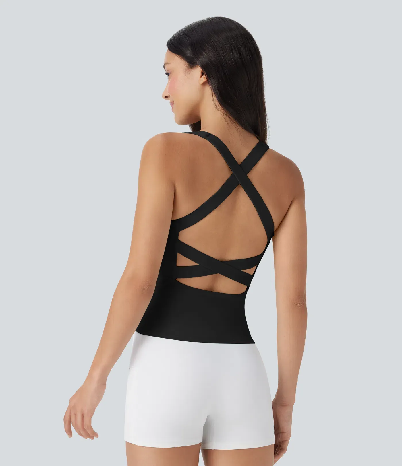 Breathable Square Collar Short Cool Touch Running Vest-extended-UPF50