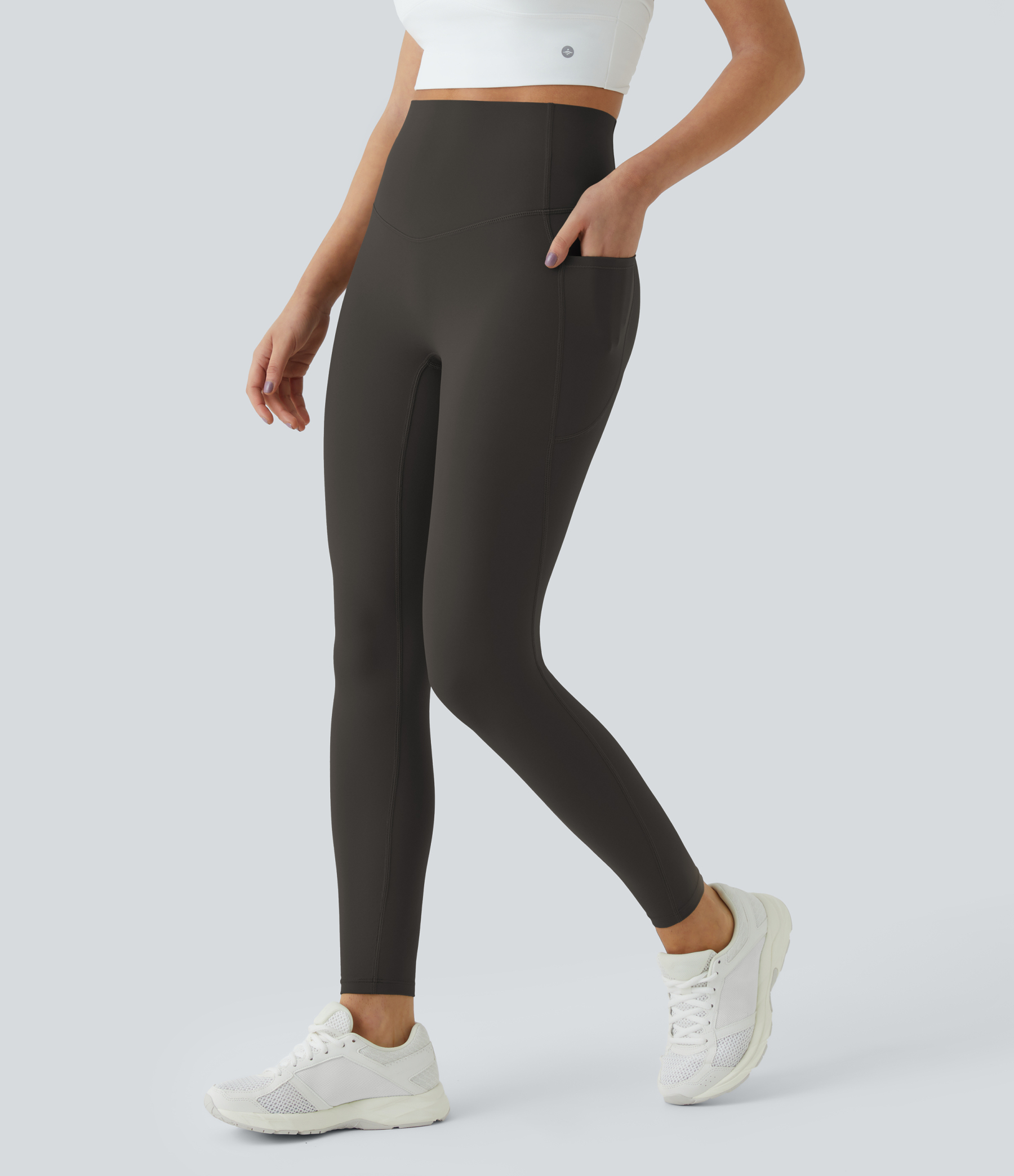 High Waisted Tummy Control Pocket Shaping Training Leggings