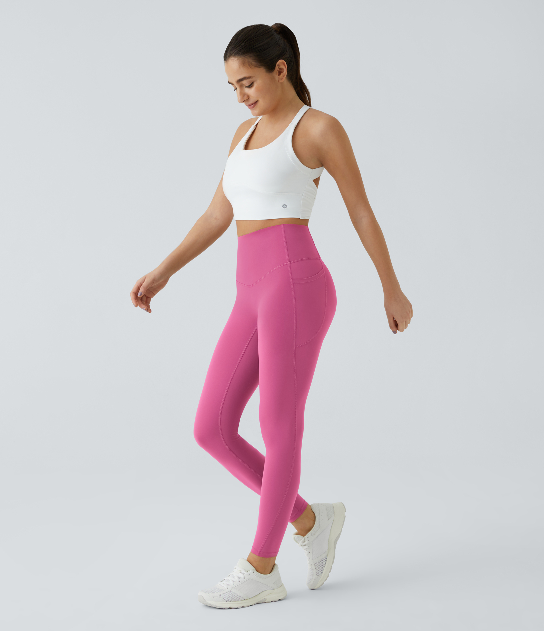 High Waisted Tummy Control Pocket Shaping Training Leggings