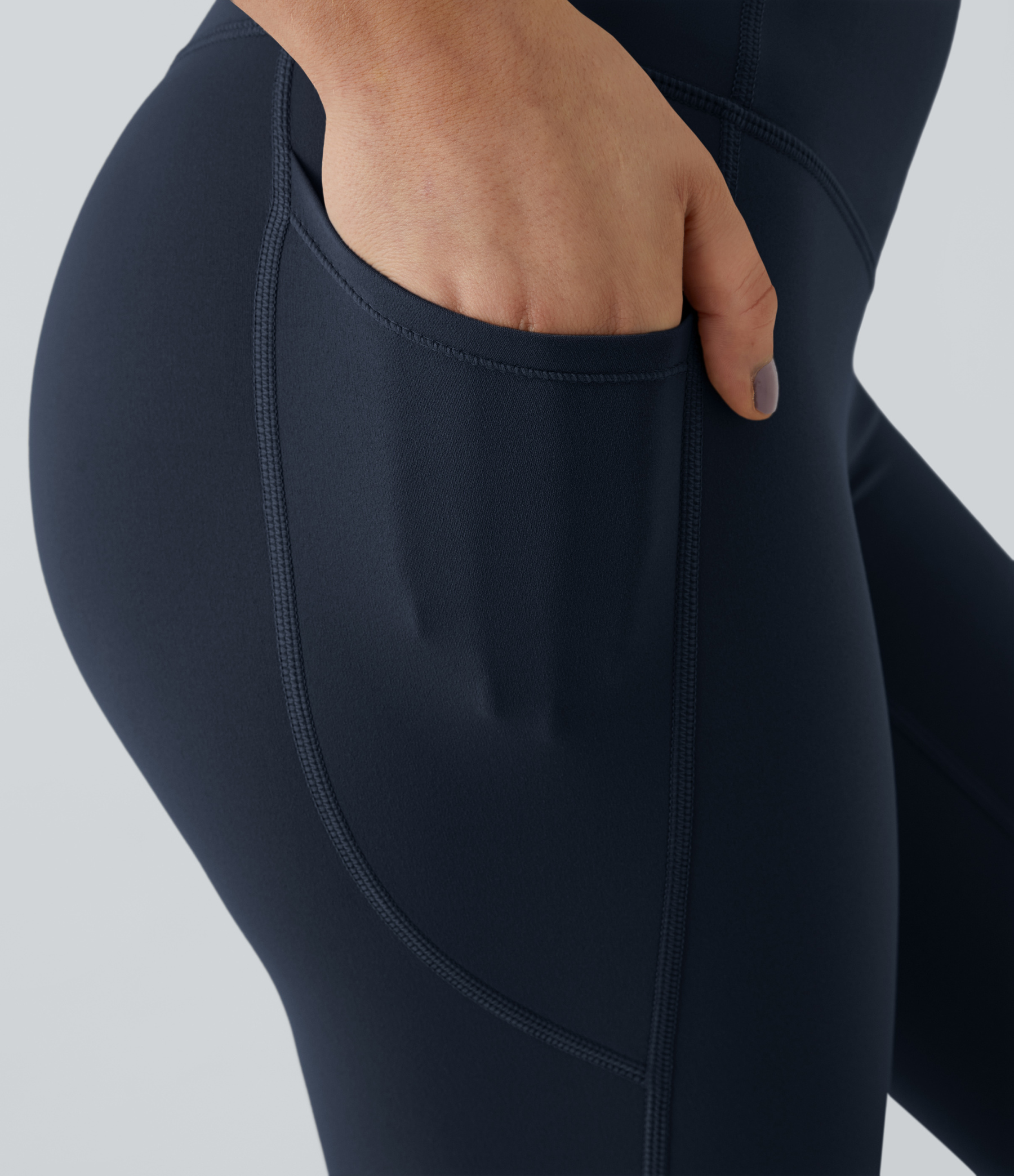 High Waisted Tummy Control Pocket Shaping Training Leggings