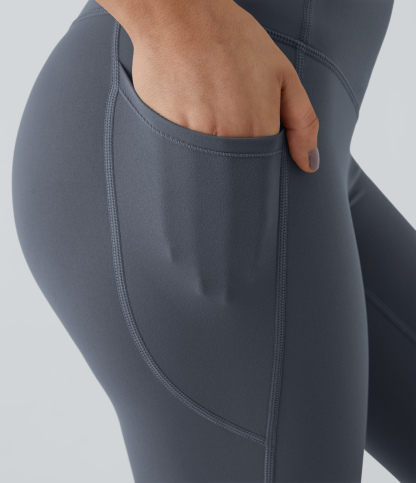 High Waisted Tummy Control Pocket Shaping Training Leggings