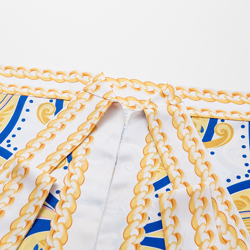 Ruffle V Neck Pattern Print One Piece Swimsuit and Sarong or Pants