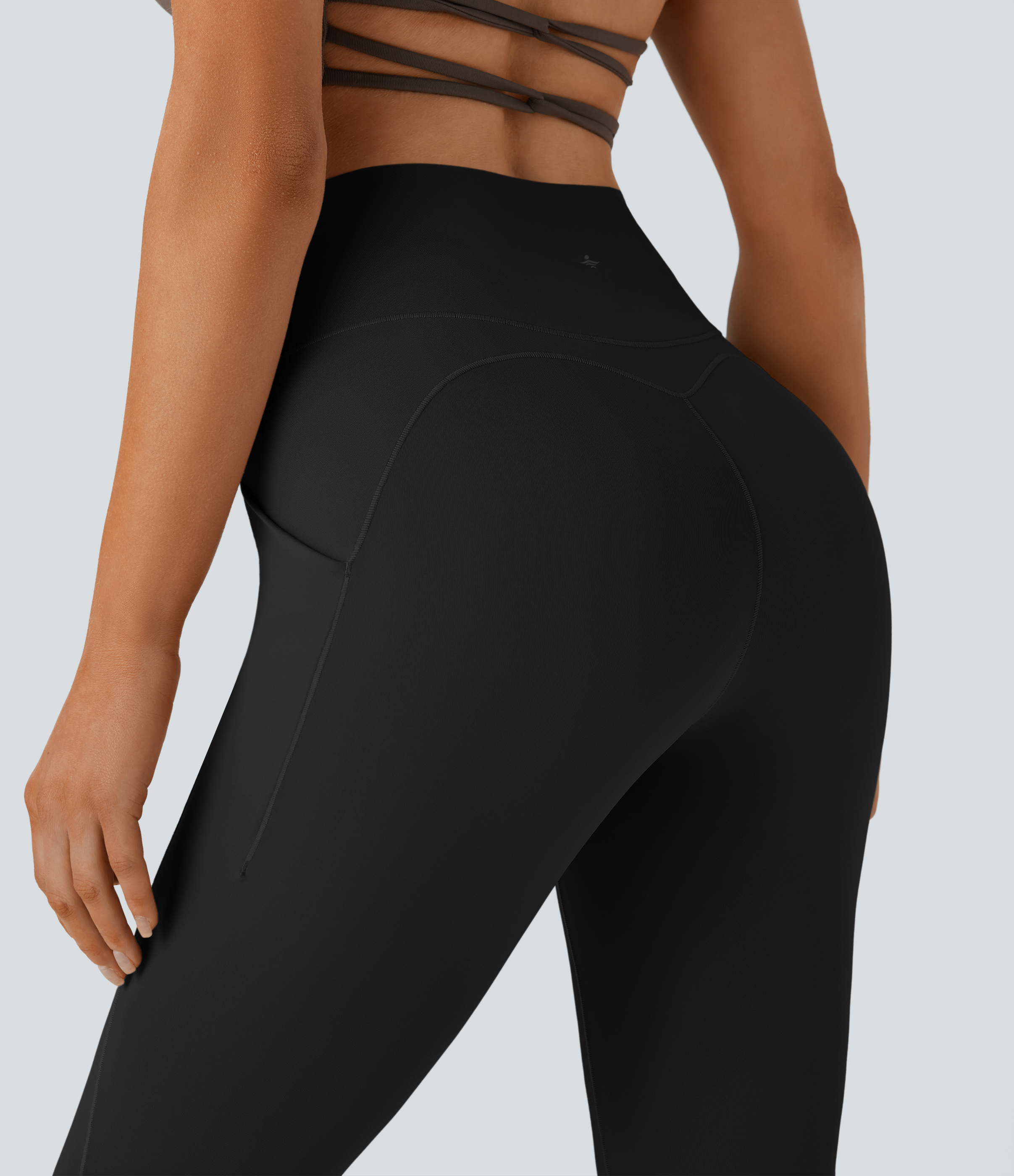 QuickDry High Waisted Tummy Control Pocket Yoga Flare Leggings