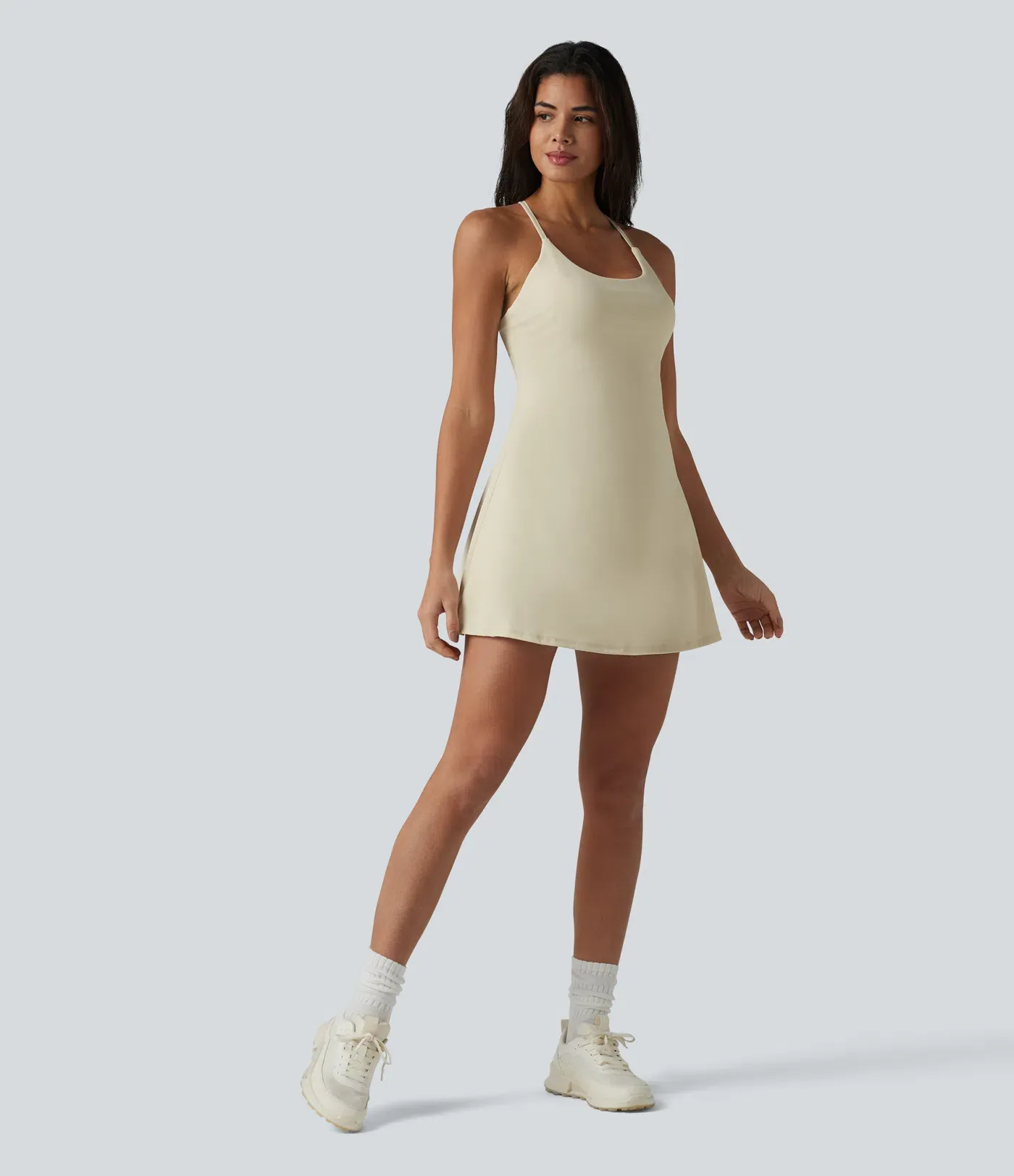 Open Back Plush Sports Dress-easy To Wear And Take Off Version