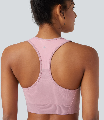 OneForm Seamless Flow Low Support Racerback Yoga Sports Bra