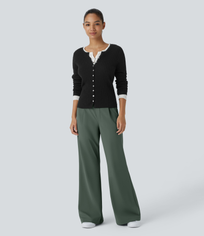 DayStretch High Waisted Pocket Work Flare Pants