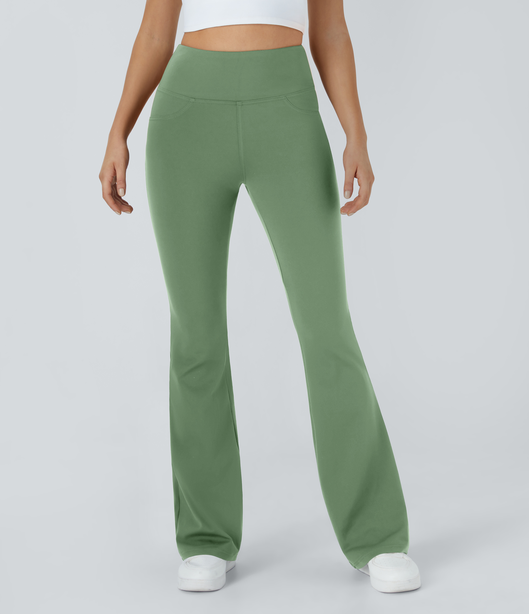 High Waisted Pocket Flare Yoga Leggings