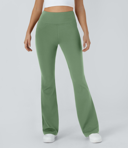 High Waisted Pocket Flare Yoga Leggings