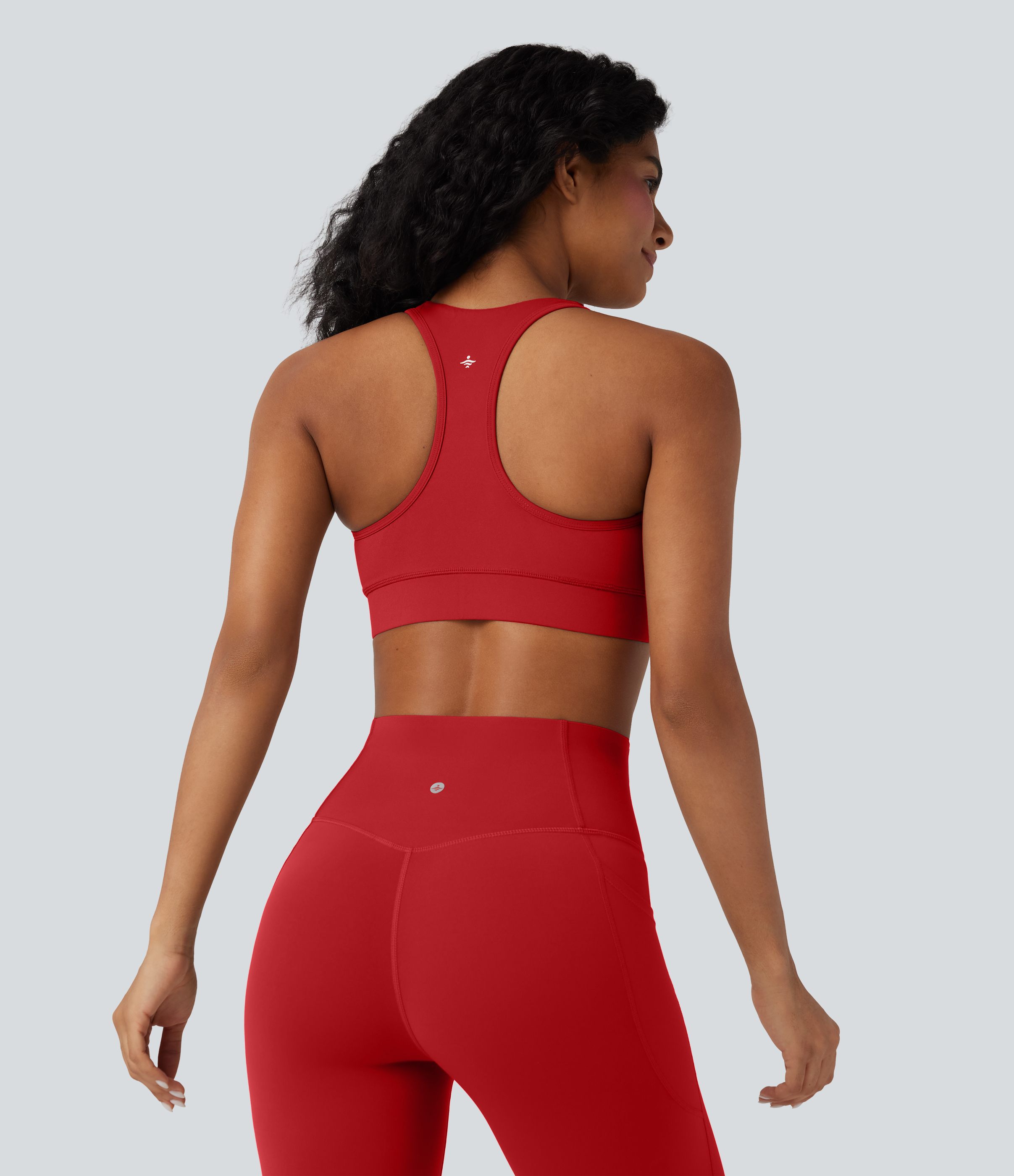 Halara UltraSculpt™ Medium Support V Neck Racerback Training Sports Bra