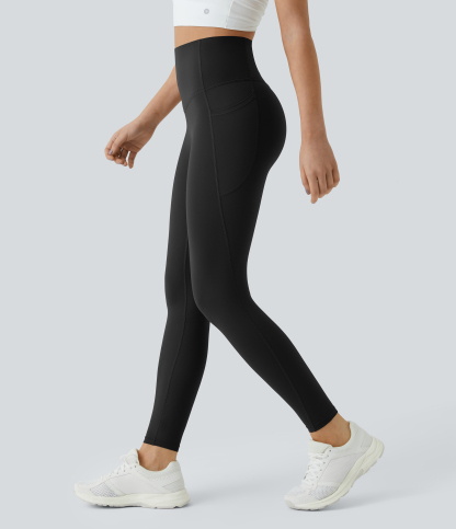High Waisted Tummy Control Pocket Shaping Training Leggings