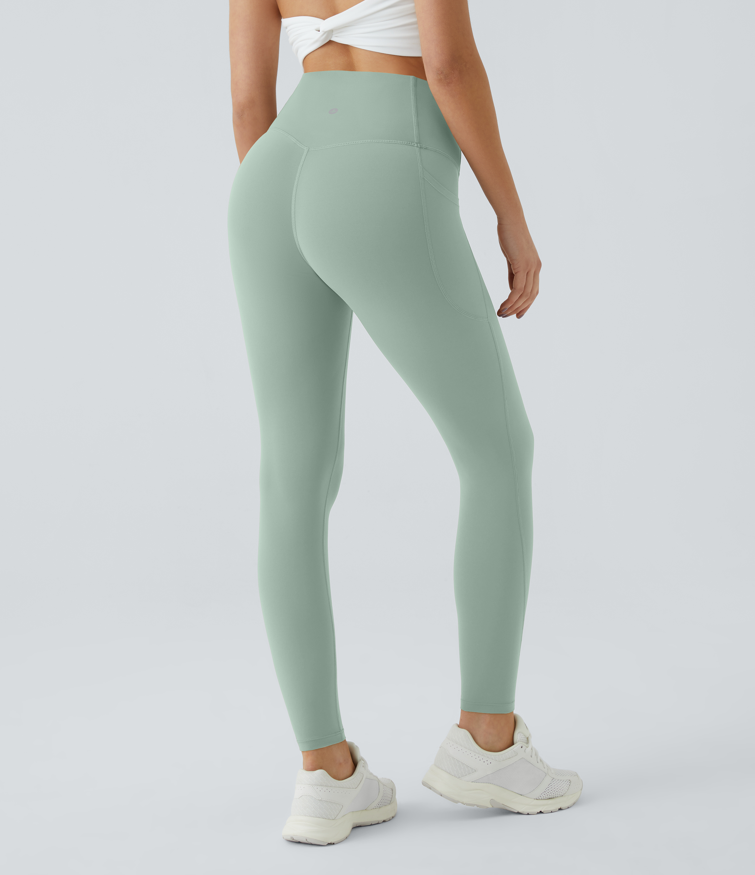 High Waisted Tummy Control Pocket Shaping Training Leggings
