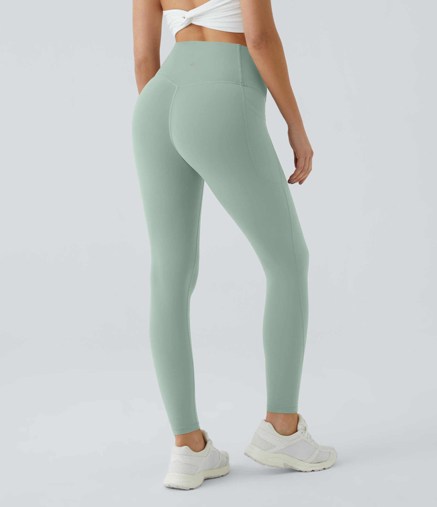High Waisted Tummy Control Pocket Shaping Training Leggings