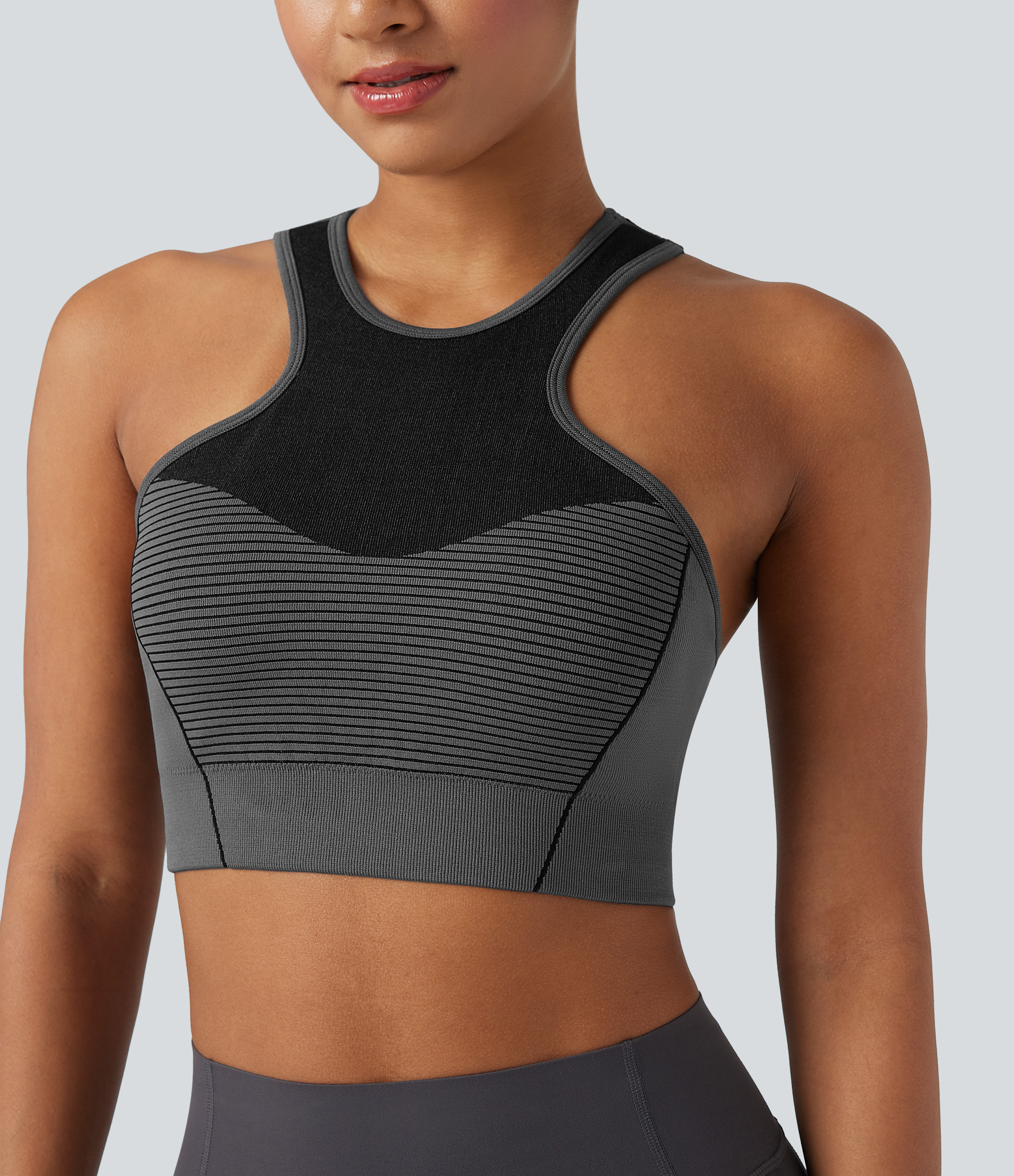 OneForm Seamless Flow Low Support Racerback Yoga Sports Bra