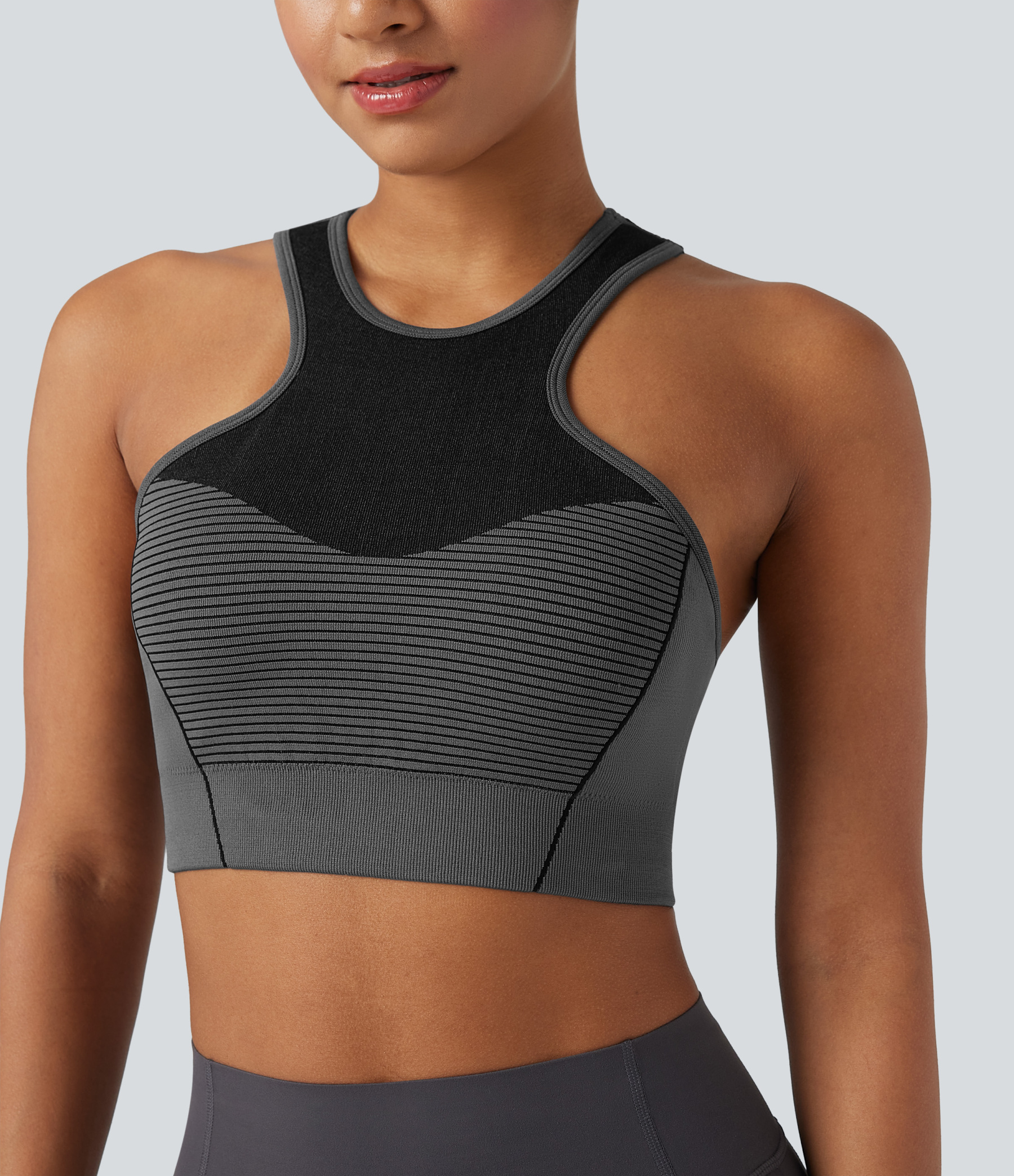 OneForm Seamless Flow Low Support Racerback Yoga Sports Bra
