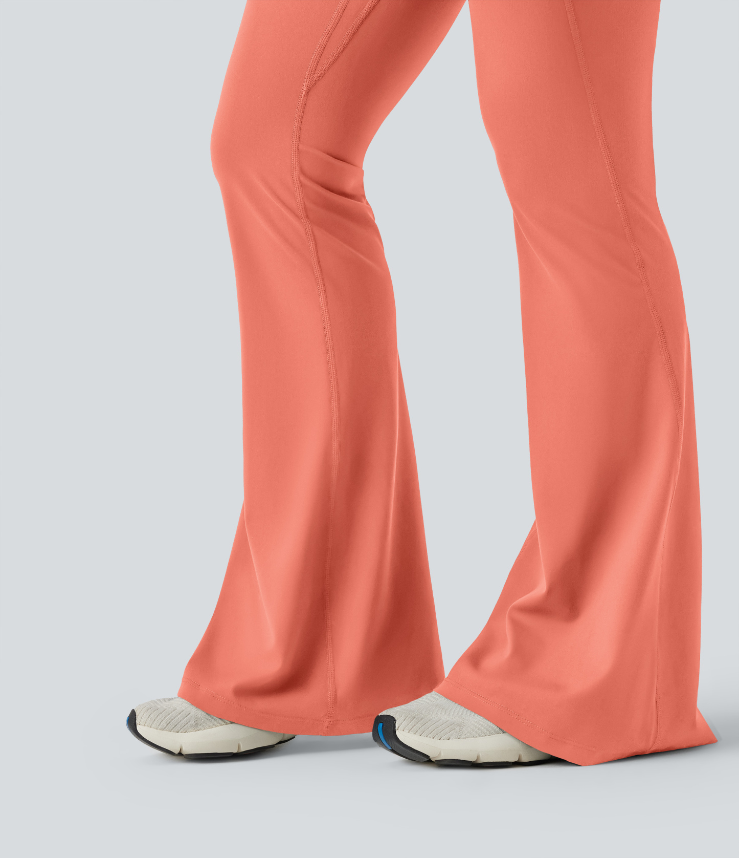 High Waisted Scrunch Butt Lifting Tummy Control Shaping Yoga Flare Leggings with Pockets