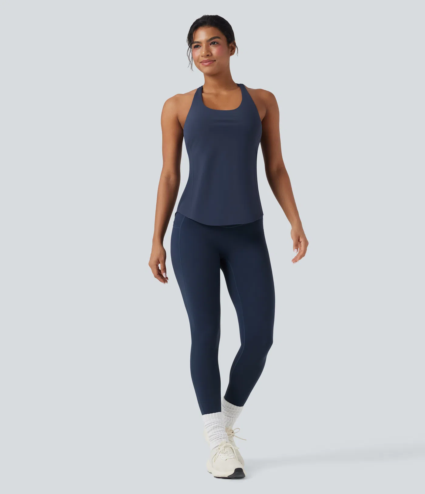 Crewneck Cross Backless Running Vest D-F Cup