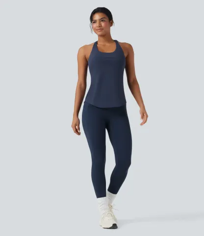 Crewneck Cross Backless Running Vest D-F Cup