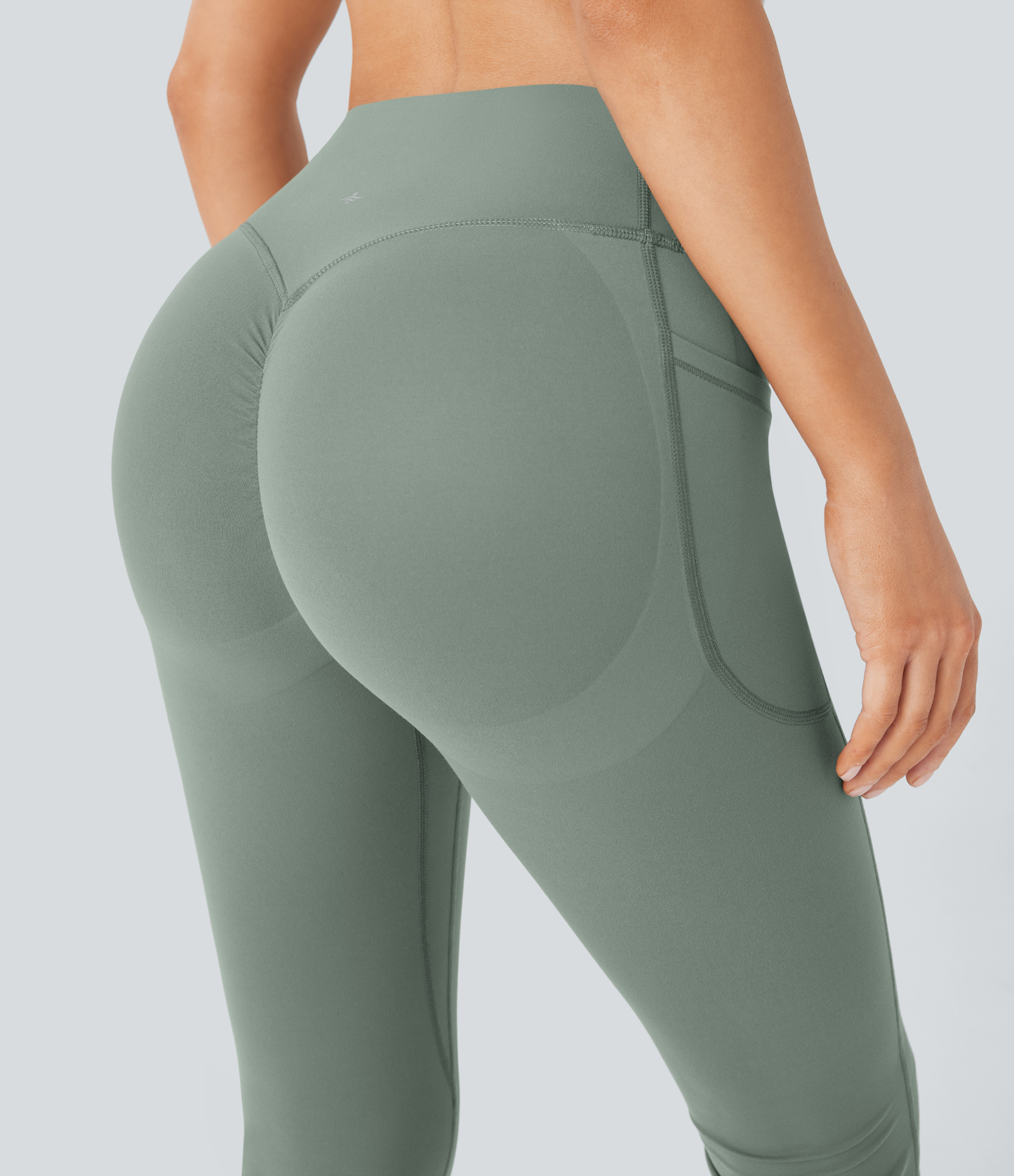 High Waisted Scrunch Butt Lifting Tummy Control Pocket Shaping Yoga Bootcut Leggings