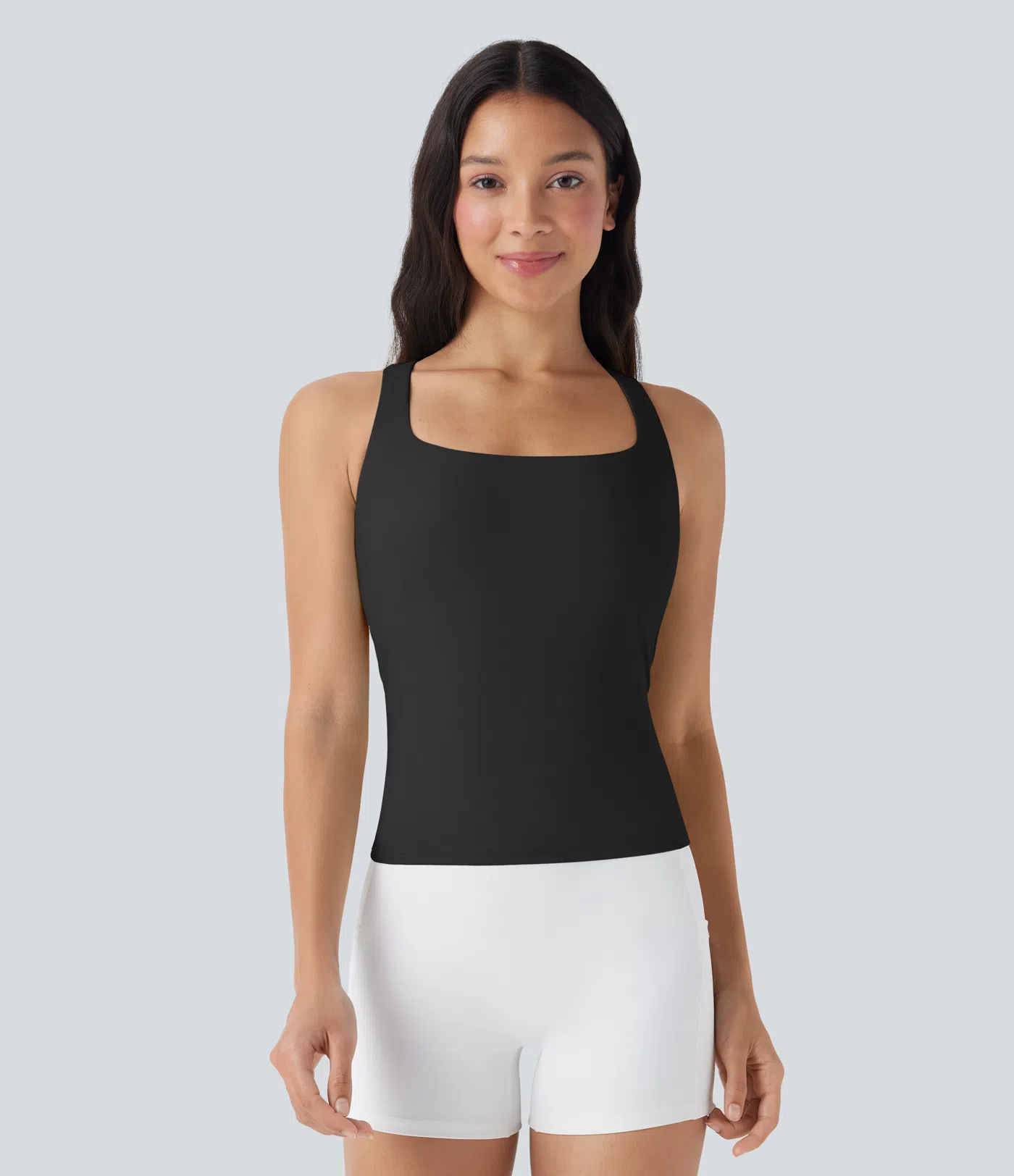 Breathable Square Collar Short Cool Touch Running Vest-extended-UPF50