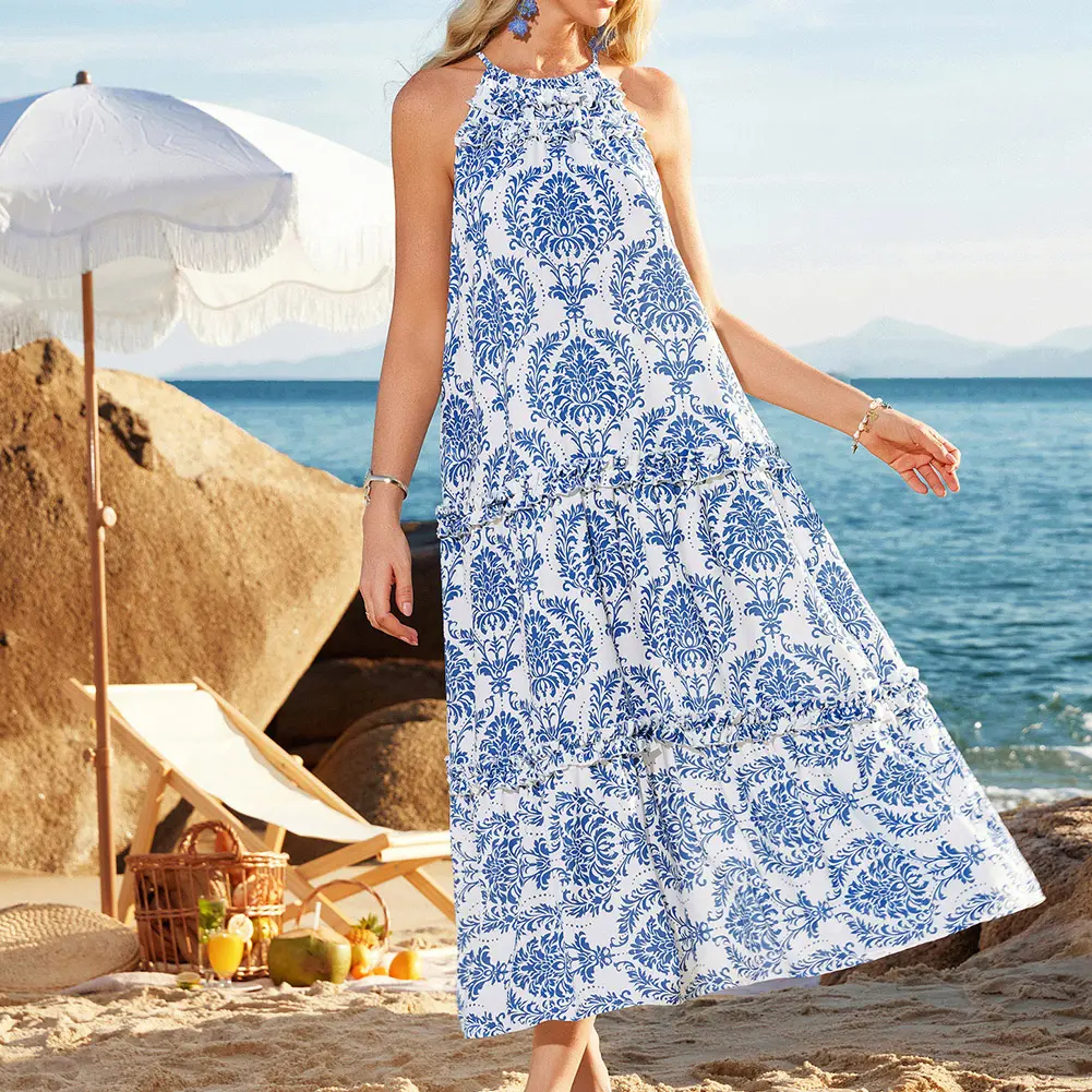 Hollowed-out Waist A-Line Dress