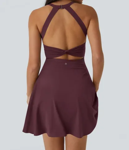 Lightweight Backless Kink Horn Low Support Dance Sports Dress-extended-easy To Put On And Take Off Version Of The A- C Cup