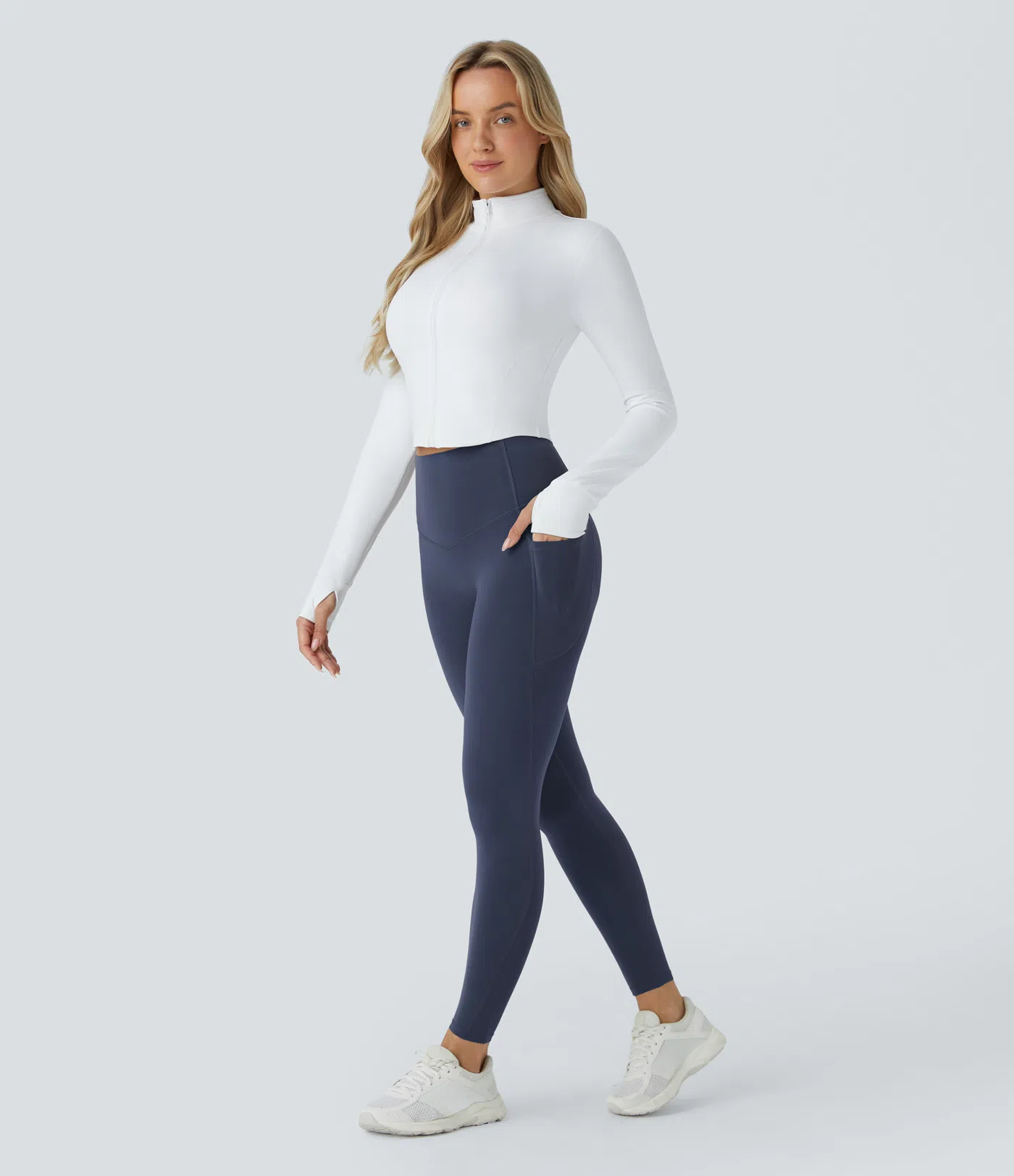 High Waisted Butt Lifting Tummy Control Pocket Shaping Workout Leggings