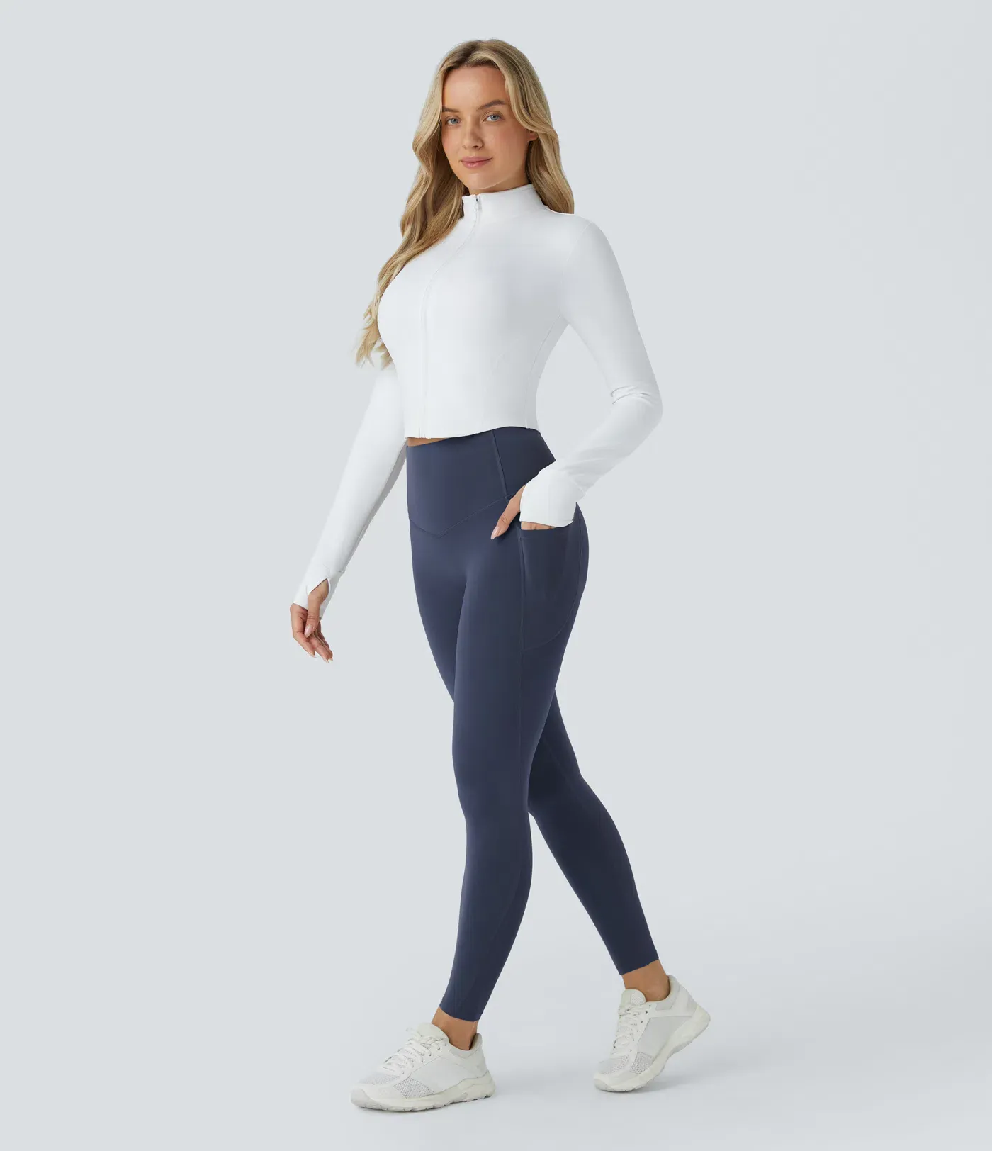 High Waisted Butt Lifting Tummy Control Pocket Shaping Workout Leggings