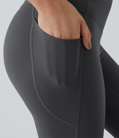 High Waisted Tummy Control Pocket Shaping Training Leggings