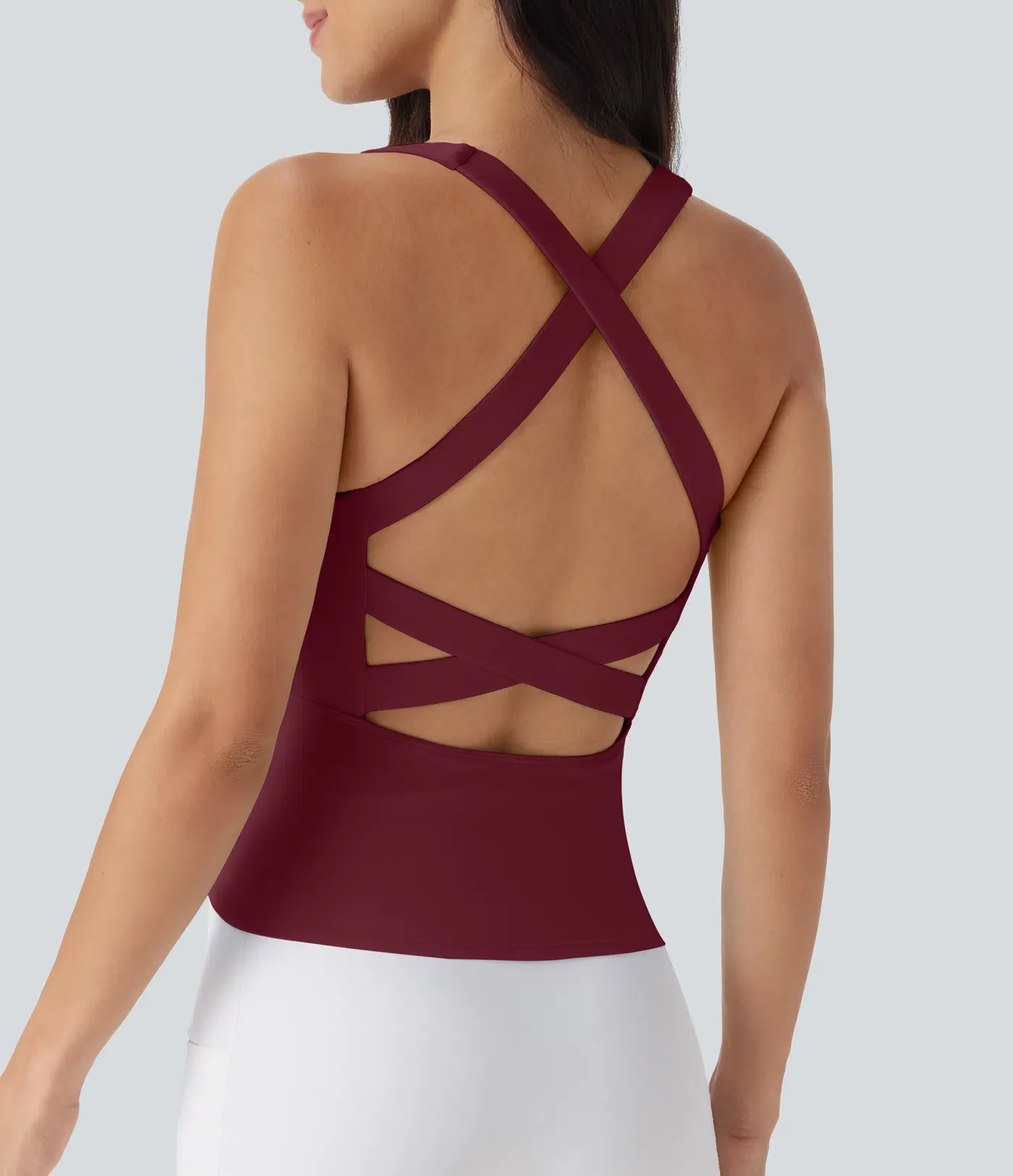 Breathable Square Collar Short Cool Touch Running Vest-extended-UPF50