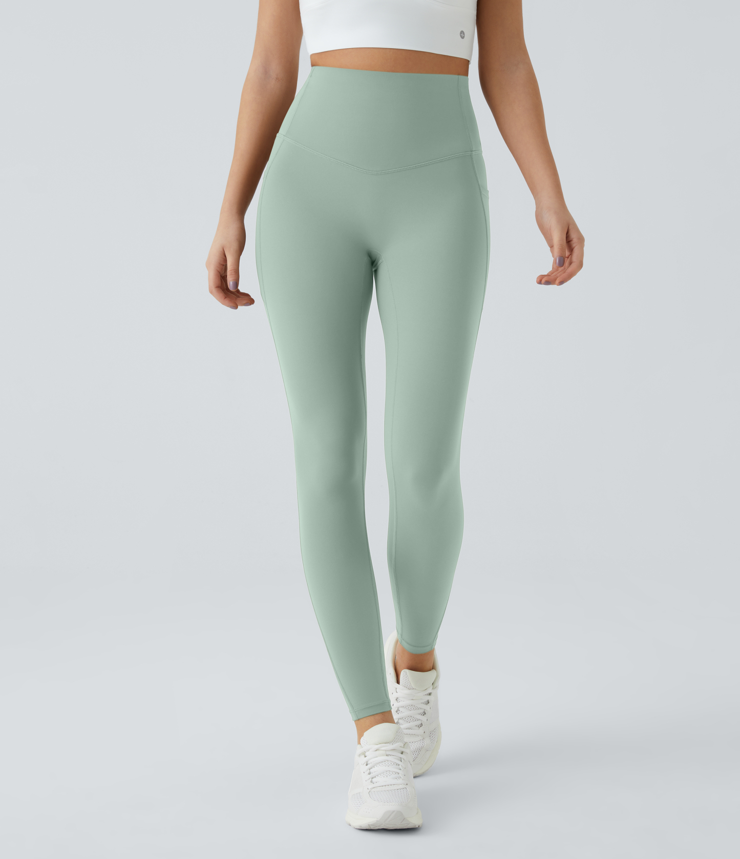 High Waisted Tummy Control Pocket Shaping Training Leggings