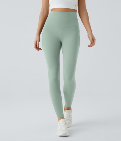 High Waisted Tummy Control Pocket Shaping Training Leggings