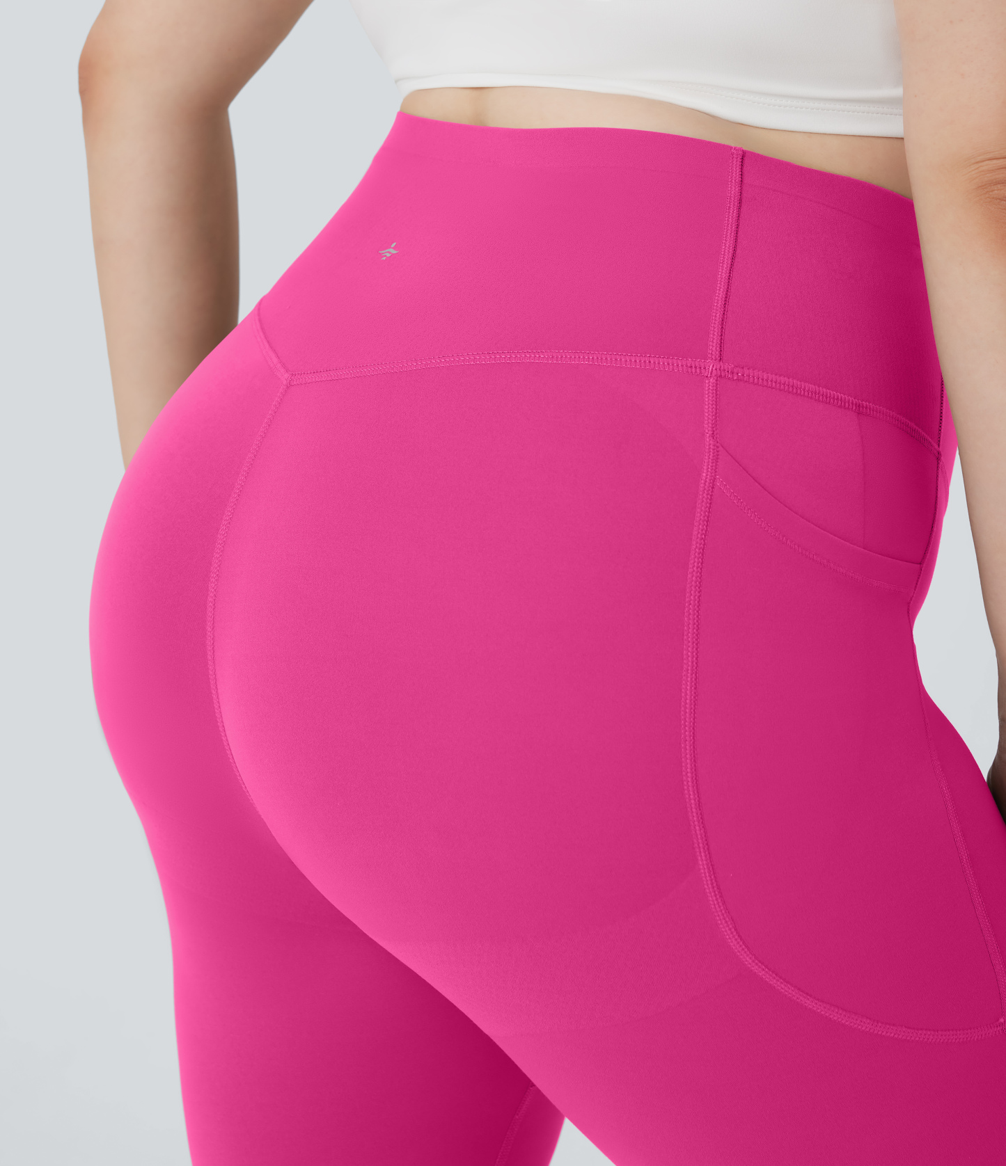 Plus Size High Waisted Butt Lifting Tummy Control Shaping Training Leggings with Pockets