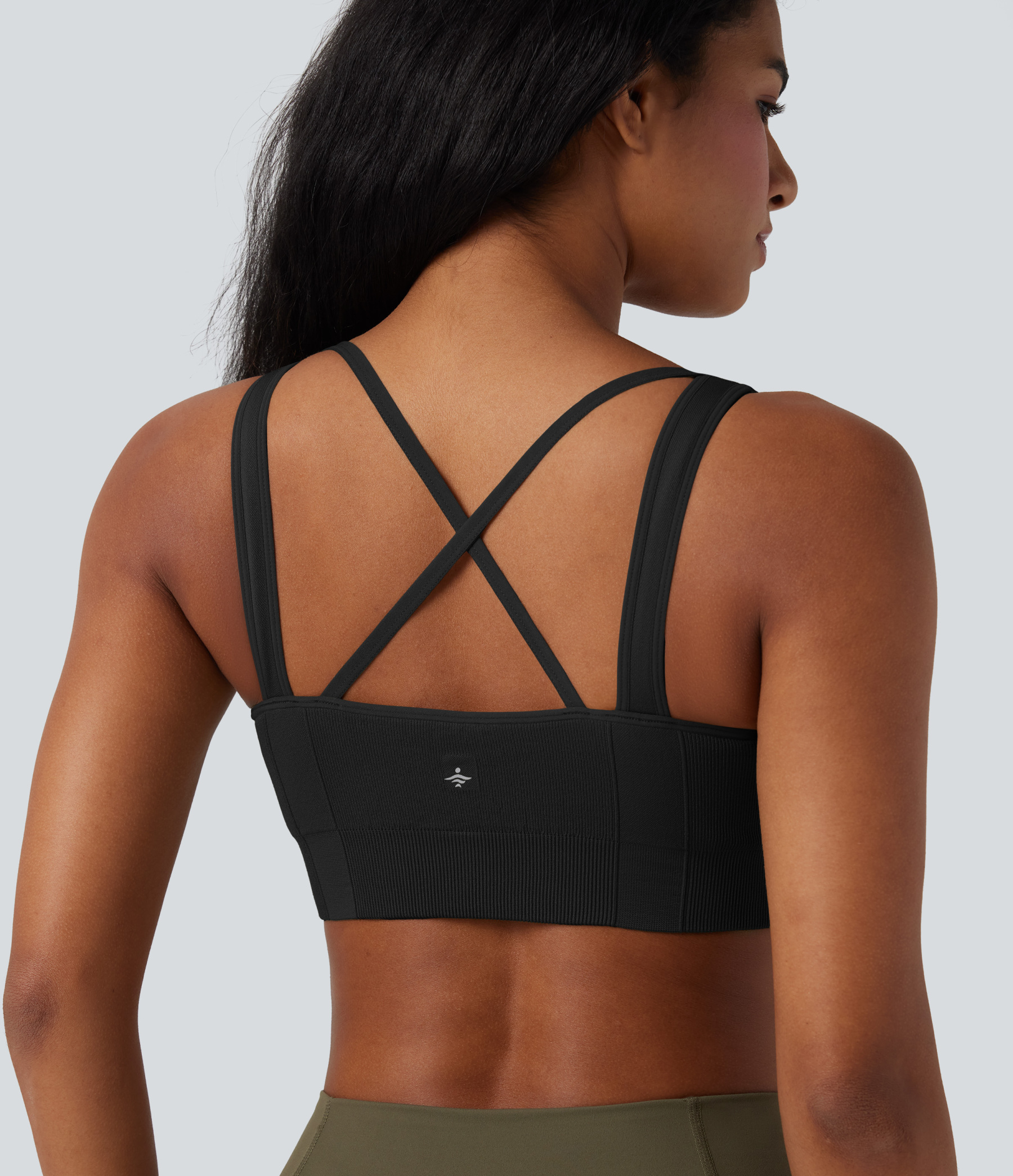 OneForm Seamless Flow Light Support Sweetheart Neck Yoga Sports Bra