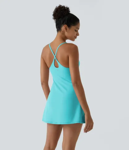 Open Back Plush Sports Dress-easy To Wear And Take Off Version