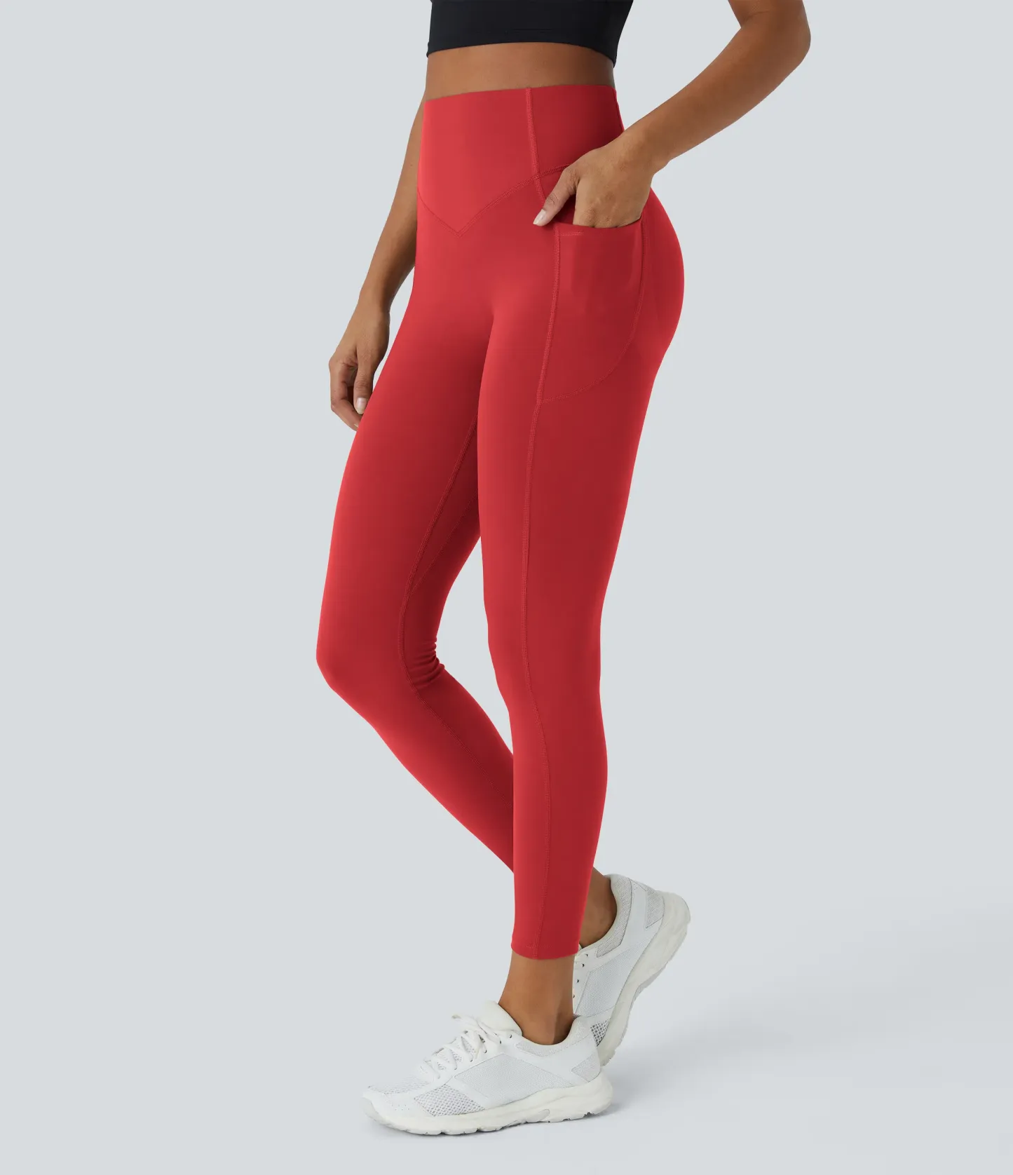 High Waisted Scrunch Butt Lifting Tummy Control Pocket Shaping Training Leggings