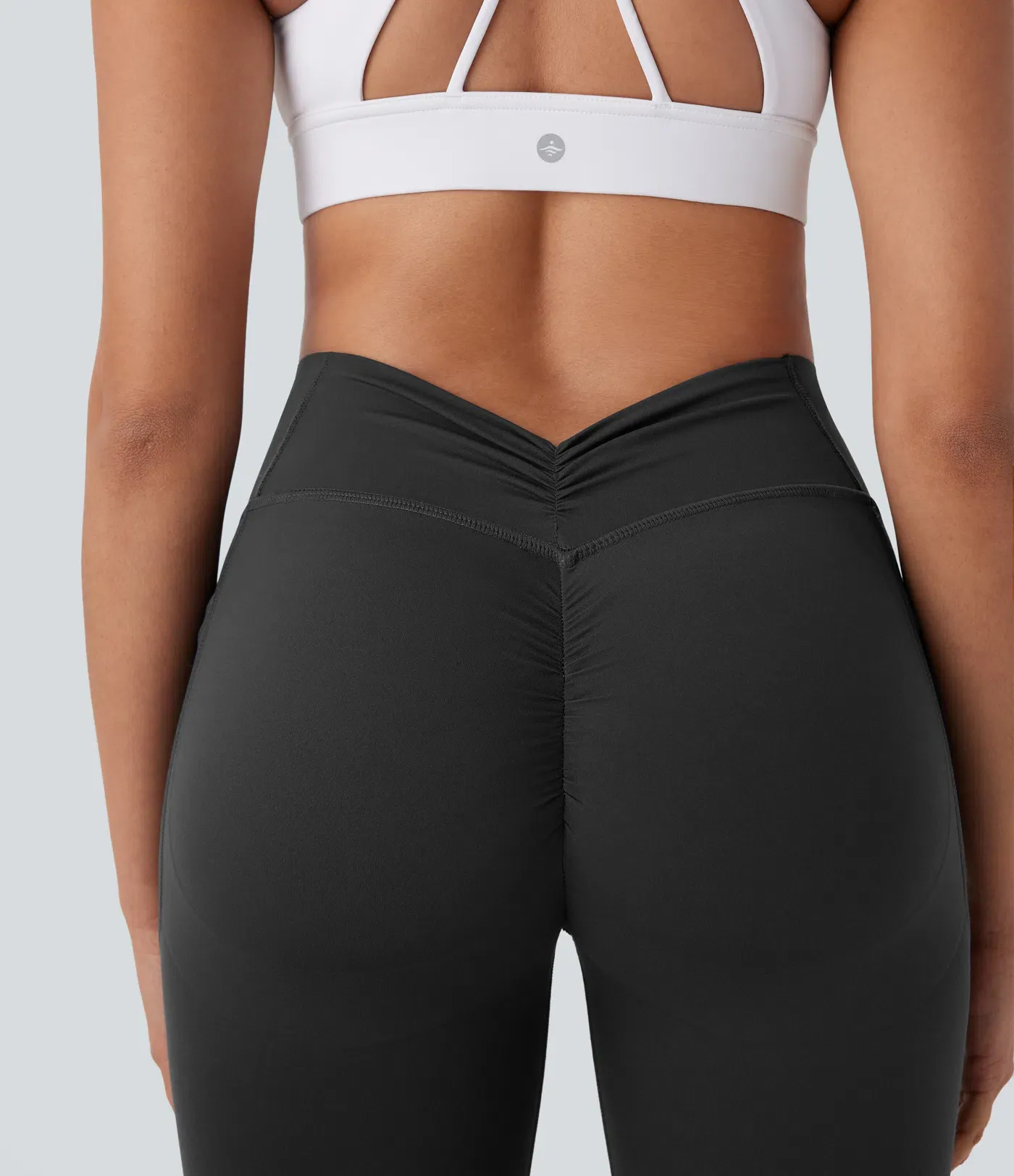 High Waisted Tummy Control Butt Lifting Ruched Pocket Shaping Yoga Leggings