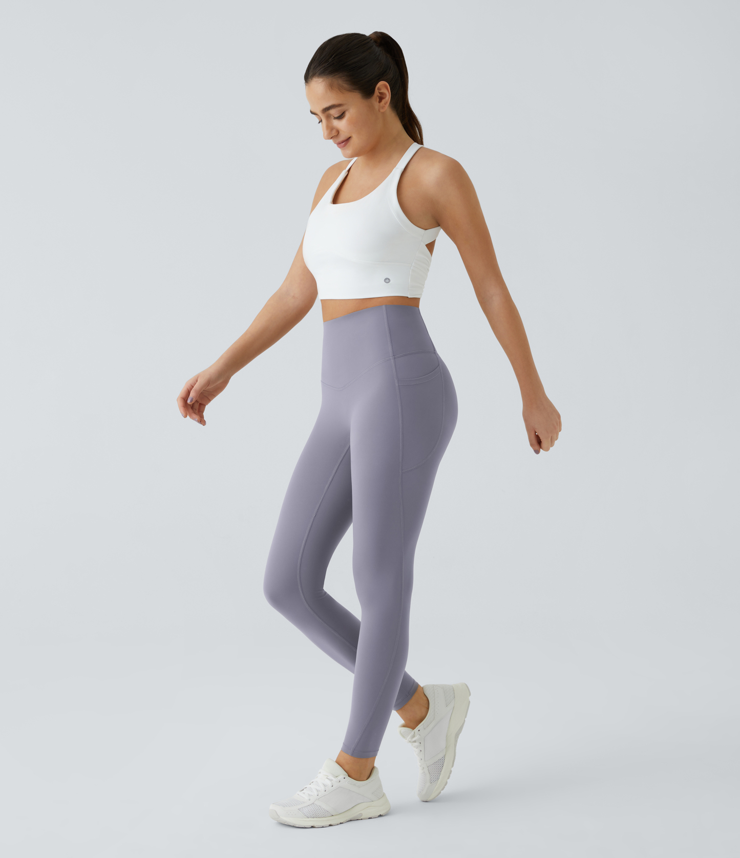 High Waisted Tummy Control Pocket Shaping Training Leggings