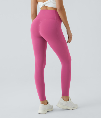 High Waisted Tummy Control Pocket Shaping Training Leggings