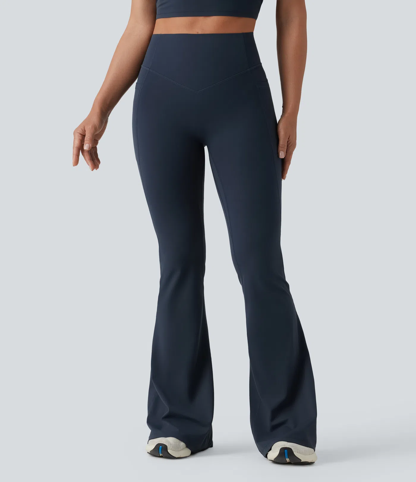 UltraSculpt™ High Waisted Scrunch Butt Lifting Tummy Control Shaping Yoga Flare Leggings with Pockets