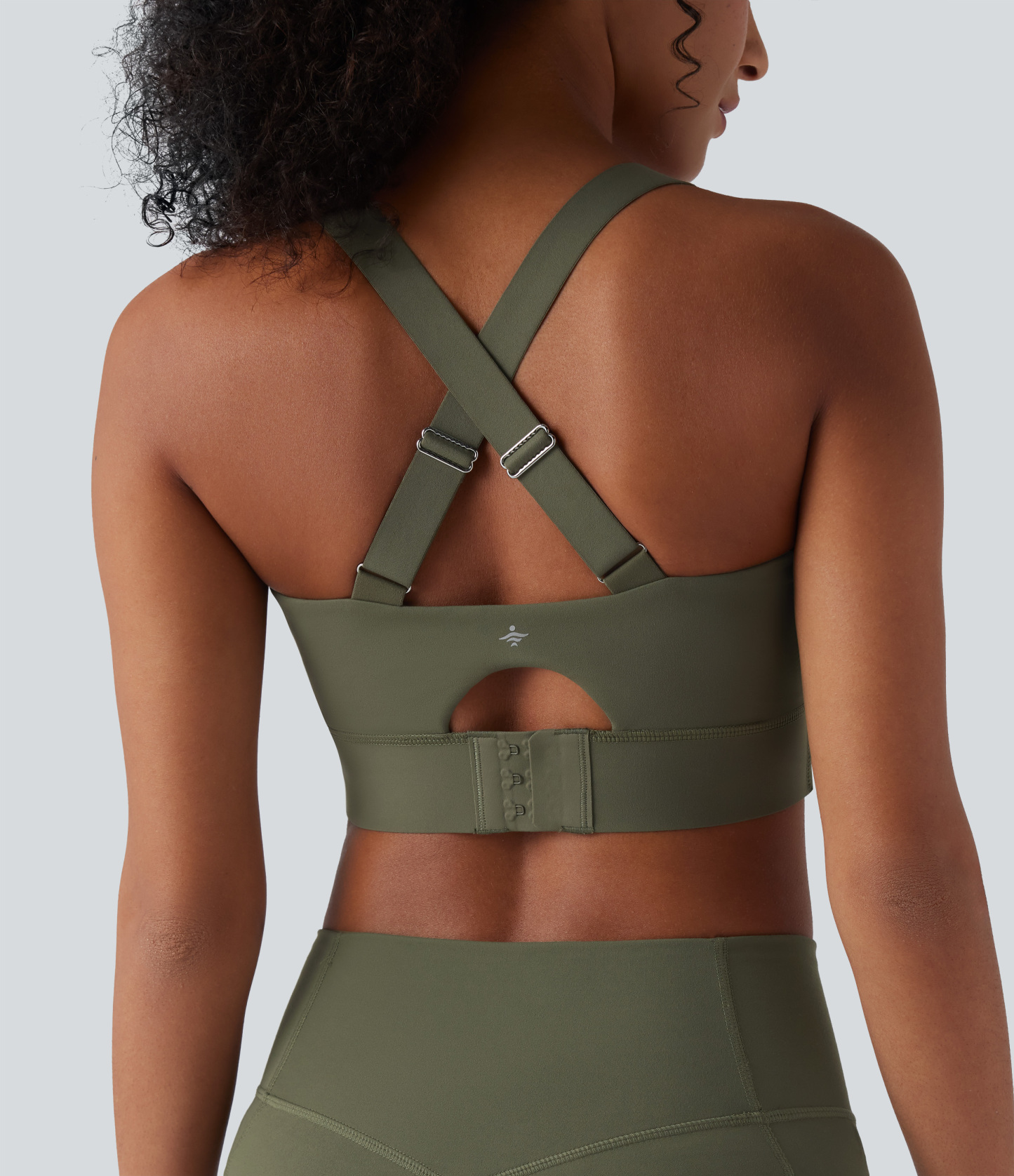 Medium Support Push-Up Crisscross Adjustable Straps Training Sports Bra